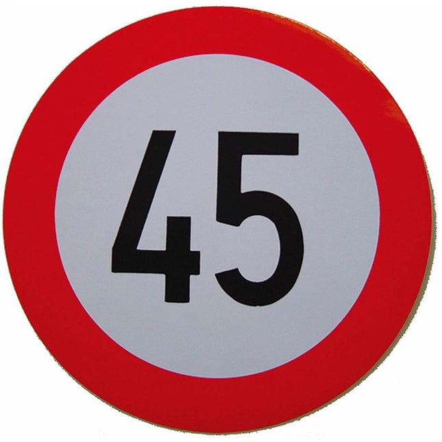 Geschwindigkeits-Begrenzungs-Schild 45 km/h K45B