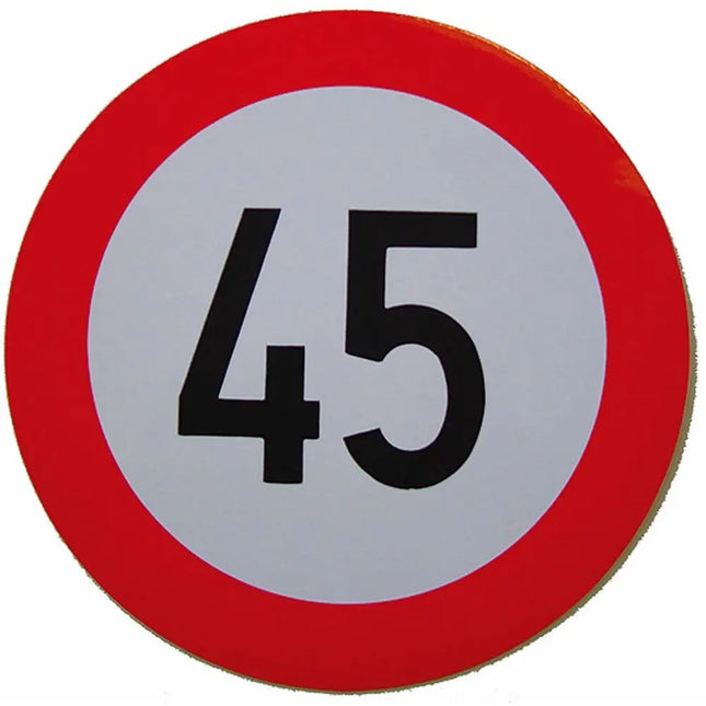 Geschwindigkeits-Begrenzungs-Schild 45 km/h - K45 - 1 - Stück Diverse