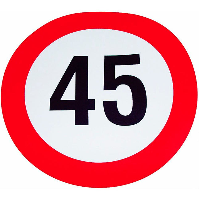 Geschwindigkeits-Begrenzungs-Schild 45 km/h K45BK