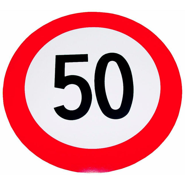 Geschwindigkeits-Begrenzungs-Schild 50 km/h K50BK
