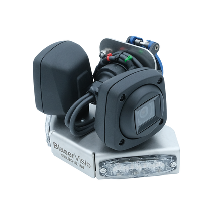 QVK Kameraset 50°, ABS Stecker mit 4.5 Meter Spiralkabel, Kamerahalter mit integrierten Warnlichtern und ABS Dose - K50KS04 - 1 - Stück Diverse