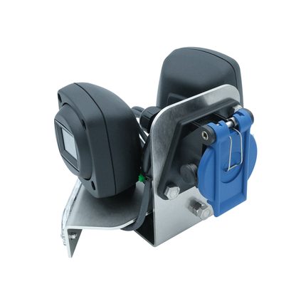 QVK Kameraset 50°, ABS Stecker mit 4.5 Meter Spiralkabel, Kamerahalter mit integrierten Warnlichtern und ABS Dose - K50KS04 - 1 - Stück Diverse