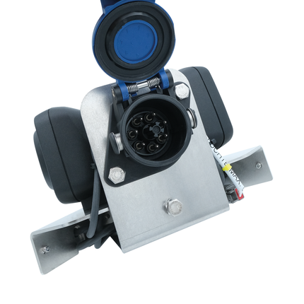 QVK Kameraset 50°, ABS Stecker mit 4.5 Meter Spiralkabel, Kamerahalter mit integrierten Warnlichtern und ABS Dose - K50KS04 - 1 - Stück Diverse
