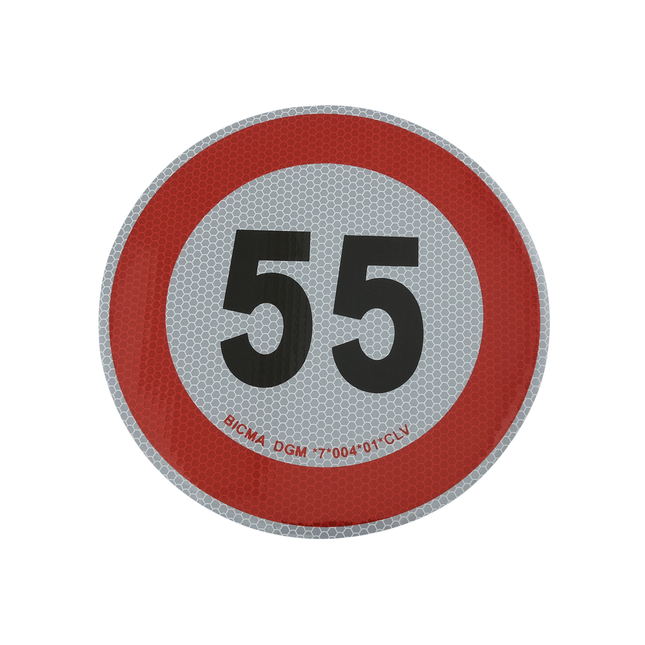 Geschwindigkeits-Begrenzungs-Schild 55 km/h