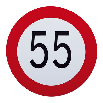 Geschwindigkeits-Begrenzungs-Schild 55 km/h - 1 - Stück Diverse