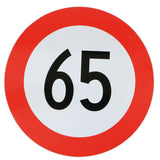 Geschwindigkeits-Begrenzungs-Schild 65 km/h K65B