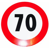 Geschwindigkeits-Begrenzungs-Schild 70 km/h K70B