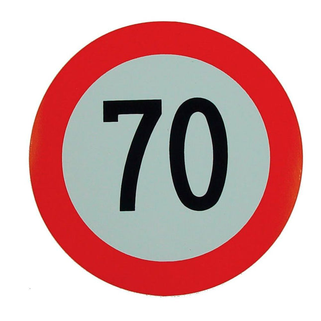 Geschwindigkeits-Begrenzungs-Schild 70 km/h K70BK