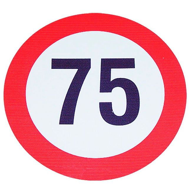 Geschwindigkeits-Begrenzungs-Schild 75 km/h K75BK