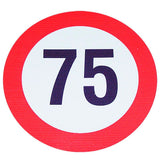 Geschwindigkeits-Begrenzungs-Schild 75 km/h K75BK