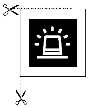Symbolsatz A4 Folientasten GKP2PRO, Standard DIN - 1 - Stück