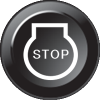 Symboleinsatz 15 mm  Motor aus