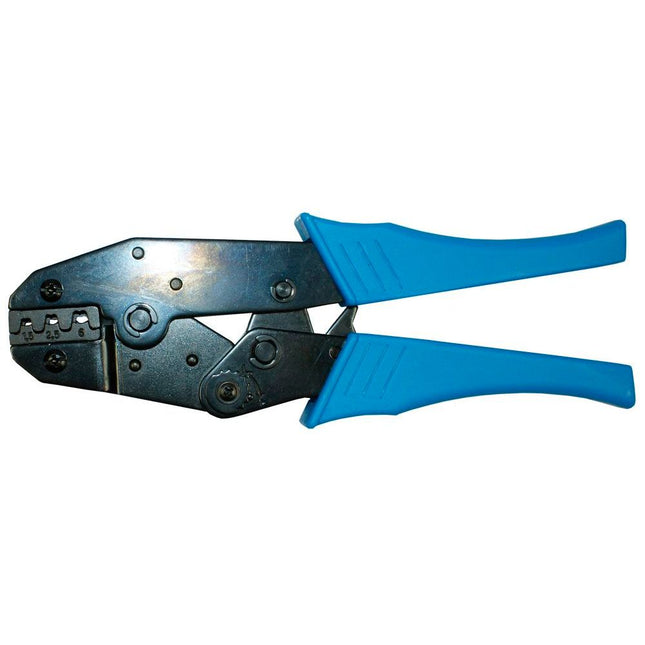 Rätschen-Presszange für blanke Kabelschuhe