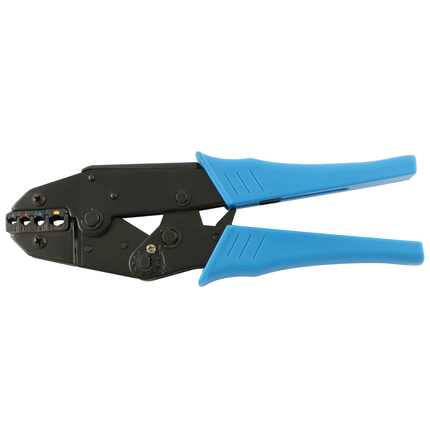 Rätschen-Presszange für isolierte Kabelschuhe 4-fach