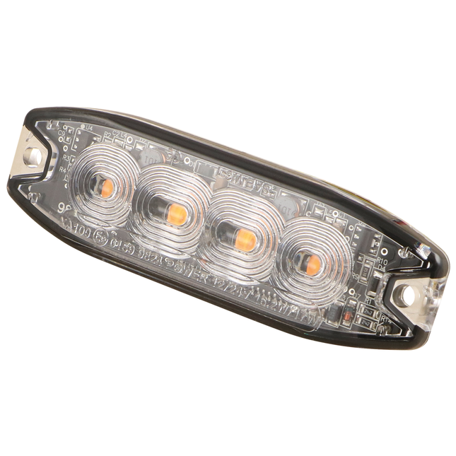 LED-Blitzleuchte gelb, ECE R65, 12/24 V - LED3004/or - 1 - Stück Diverse