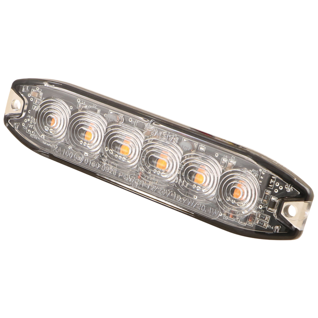 LED-Blitzleuchte gelb, ECE R65, 12/24 V - LED3006/or - 1 - Stück Diverse