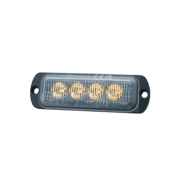 LED-Blitzleuchte gelb, 12/24 V, mit ECE-R65, XA1 - LED7001N/or - 1 - Stück Diverse