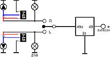 LED-Blinker-Funktionskontroll-Kit 12V ISO - 1 - Stück