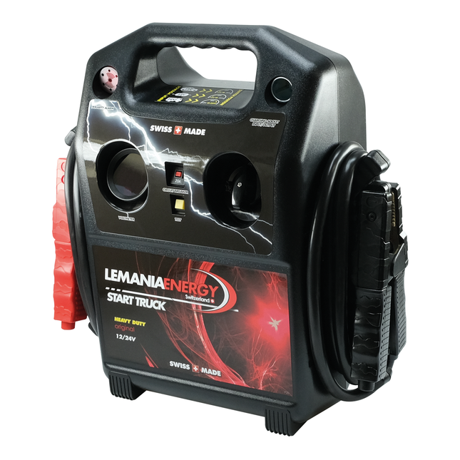 Start Booster 12 V / 24 V 5'000 / 2’500 A-peak, LED Anzeige LeTruckDeluxe