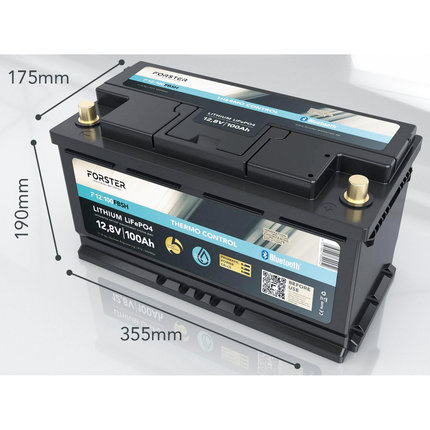 Forster LiFePO4 Lithium-Batterie 12 V 100 Ah Li12V100Ah/FTC - Hischier Auto AG