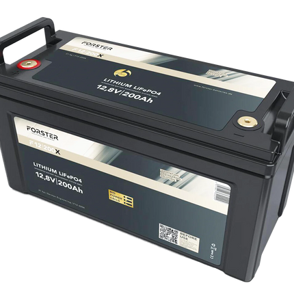 Forster LiFePO4 Lithium - Premium - Batterie 12 V 200 Ah, 2'560 Wh - 1 - Stück Forster