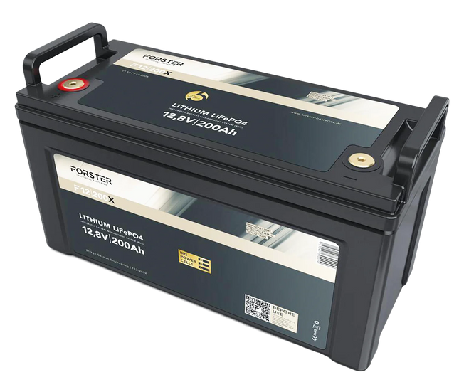 Forster LiFePO4 Lithium - Premium - Batterie 12 V 200 Ah, 2'560 Wh - 1 - Stück Forster