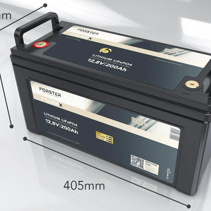 Forster LiFePO4 Lithium - Premium - Batterie 12 V 200 Ah, 2'560 Wh - F12/200X - 1 - Stück