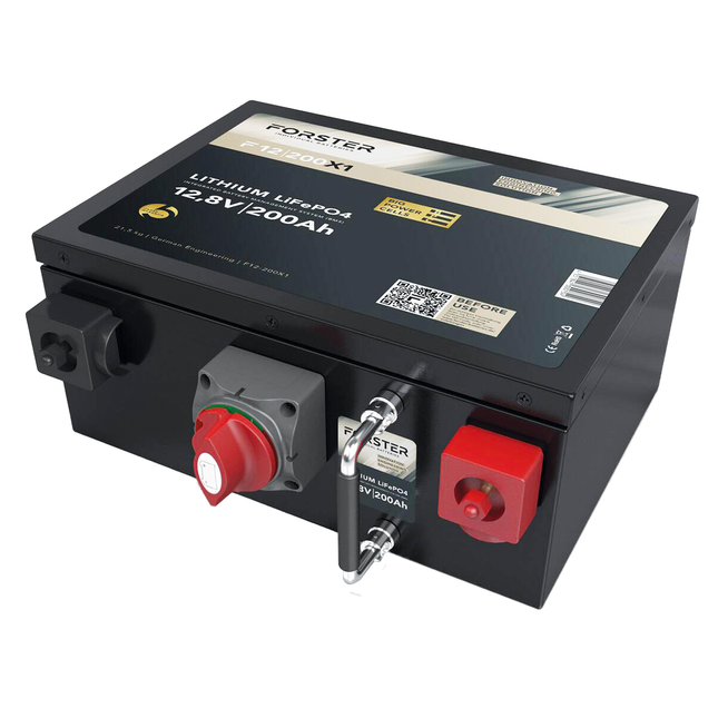 Forster LiFePO4 Lithium-Batterie 12 V 200 Ah High Power Li12V200Ah/FHPUS - Hischier Auto AG