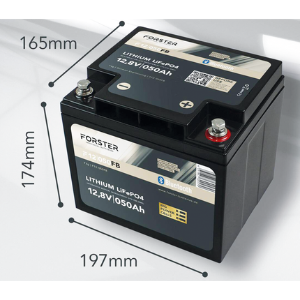 Forster LiFePO4 Lithium-Batterie 12 V 50 Ah Li12V50Ah/F - Hischier Auto AG