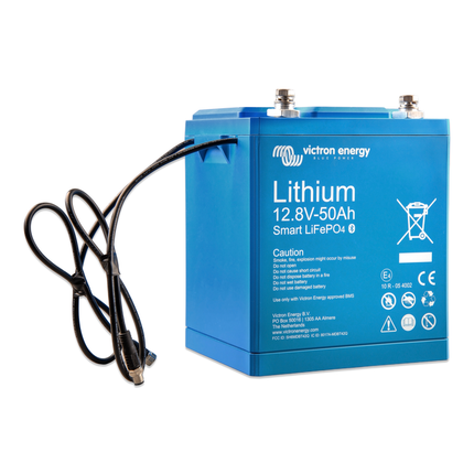 Victron - LiFePO4 Lithium-Batterie 12 V 50 Ah Li12V50Ah/smart - Hischier Auto AG