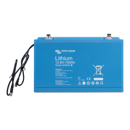 Victron - LiFePO4 Lithium-Batterie 12 V 100 Ah Li12V100Ah/smart - Hischier Auto AG