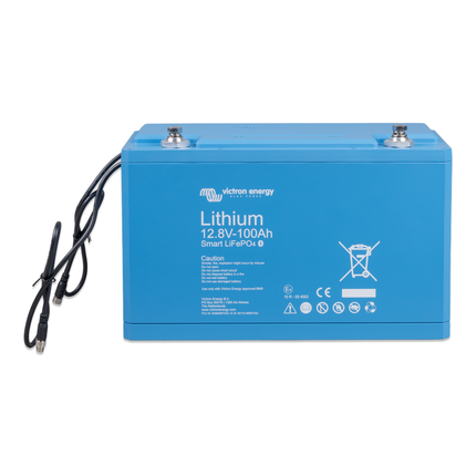 Victron - LiFePO4 Lithium-Batterie 12 V 100 Ah Li12V100Ah/smart - Hischier Auto AG