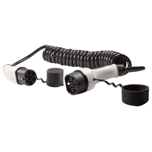 Ladekabel Typ 2, 11kW 16A/400V, 3m spiral LK16T2S45/1