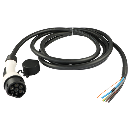 Ersatzkabel Typ 2, 22 kW 32 A / 400 V, 5 m gerade