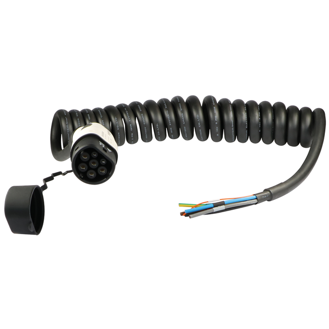 Ersatzkabel Typ 2 22kW 32A/400V, 3m spiral LK32T25MSP