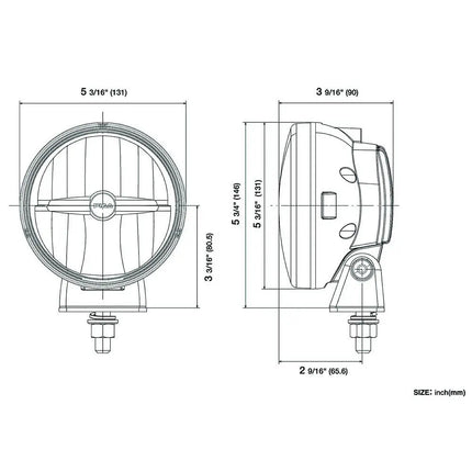 PIAA LED-Fernscheinwerfer Satz 12/24 V 5“ - 1 - Satz PIAA