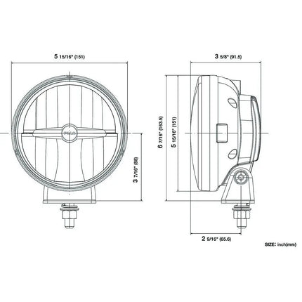 PIAA LED-Fernscheinwerfer Satz 12/24 V 6“ - 1 - Satz PIAA