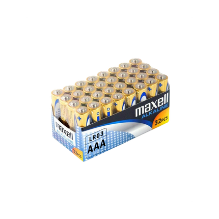 AAA - Maxell Alkaline Batterien, Blister mit 32 Stk. LR03/M/SET - Hischier Auto AG