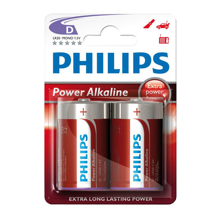 D - Philips Batterien, Blister mit 2 Stk. LR20 - Hischier Auto AG