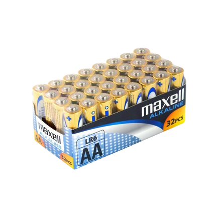 AA - Maxell Alkaline Batterien, Blister mit 32 Batterien LR6/M/SET - Hischier Auto AG