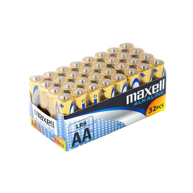 AA - Maxell Alkaline Batterien, Blister mit 32 Batterien LR6/M/SET - Hischier Auto AG