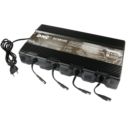 4fach Batterie-Ladegerät 12V 4x 5 Ampère