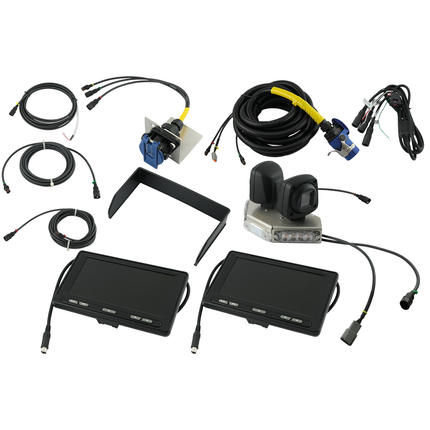 QVK SET 2 X 7“ TFT Monitor, 70° Kamera, 5 M Kabel, ABS-Secker mit 8 M Kabel, Sonderfahrzeuge 5 BIS 9M - M202P508 - 1 - Stück Diverse