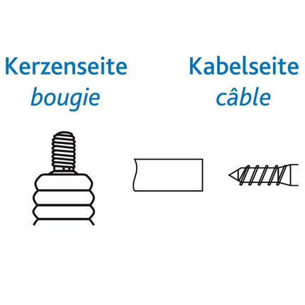 Kerzenstecker klein DIN/Holzschr.