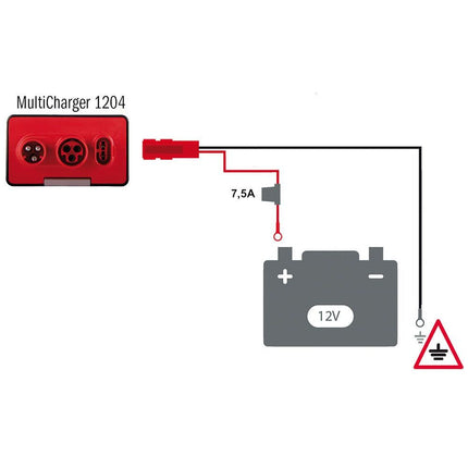 DEFA - Batterieladegerät Einbau 12 V 10 A