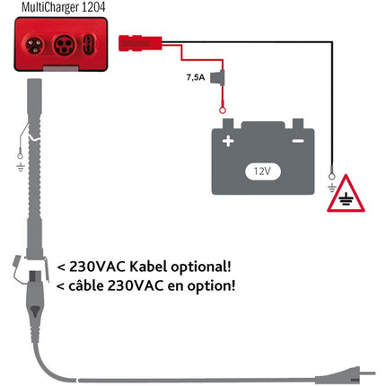 DEFA - Batterieladegerät Einbau 12 V 5 A