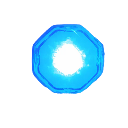 4 x LED-Blitzleuchte MC8, Blau, ECE- R65, 12/24 V - MC8/bl - 1 - Stück -