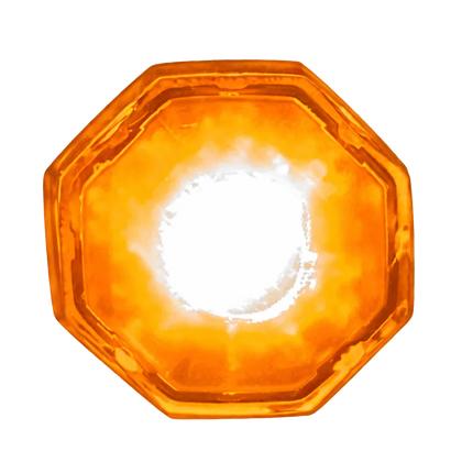 4 x LED-Blitzleuchte MC8, Gelb, ECE- R65, 12/24 V - MC8/or - 1 - Stück -