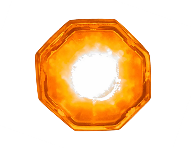 4 x LED-Blitzleuchte MC8, Gelb, ECE- R65, 12/24 V - MC8/or - 1 - Stück -
