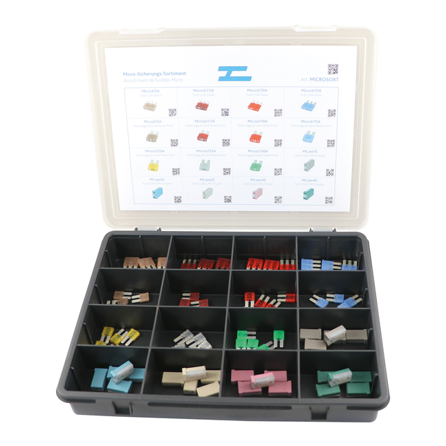 Micro-Sicherungs-Sortiment Typ 2/3/MCase MICROSort